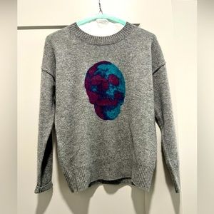 27 Miles, Cashmere Skull Sweater, Size XS